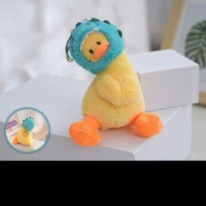 키링 인형 오리 고리 가방 자동차 갸우뚱 열쇠 귀여운