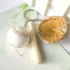 키링 스포츠 글러브 야구 열쇠고리 배트 DD-12466