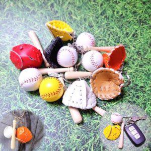 키링 야구키링 오렌지 글러브 옐로우 화이트 블랙 베이지 베이스볼 카키 미니어처 키홀더 6색 열쇠고리