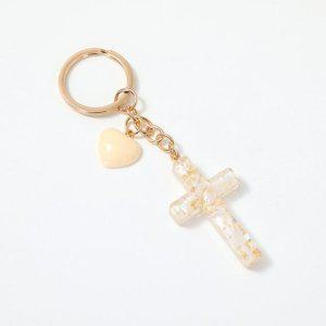 키링 고리 십자가 가방꾸미기 자개 키홀더