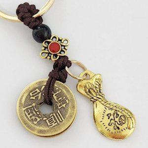 키링 재물 복주머니 불교 휴대폰 열쇠고리 업전