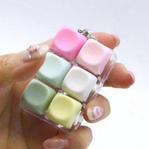 키링 6구 딸깍이 키캡키링 클리커 열쇠고리 클릭커 가방고리 파스텔 키보드