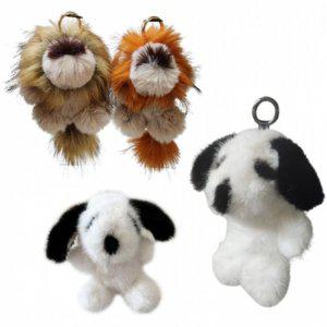 키링 털 선물 열쇠고리 가방꾸미기 빽참 퍼 스누피 사자