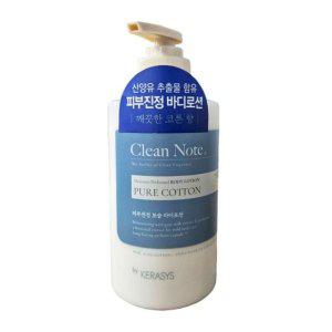 쿨샵 케라시스 클린노트 피부보습 바디로션 산뜻한 퓨어코튼향 500ml