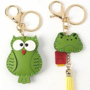 키링 부엉이 커플템 2종세트 가방고리 열쇠고리 키홀더 개구리 DP72179