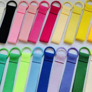 키링 컬러 패브릭 네임택 FAET9371 키홀더 키링꾸미기 스트랩키링