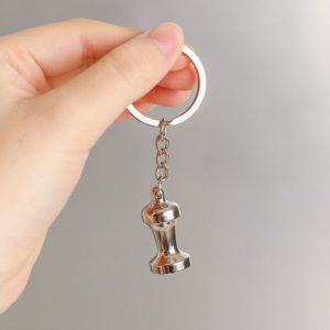 키링 커피 자동차 열쇠고리 가방 세트 템퍼 장식 2p 실버 미니어처