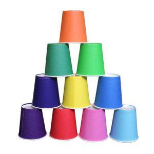 칼라종이컵 색상혼합 184그램 50개입x20줄