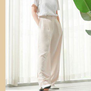팬츠 허리 와일드 슬랙스 여자 바지 편한 밴딩