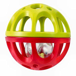 매직인펀 딸랑이 소리나는 공 속의 공 (연두) 아기 유아 완구