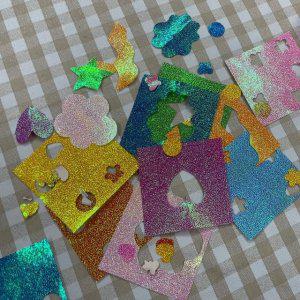 DIY종이접기 색종이 종이학 종이접기 반짝이