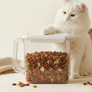 HICKIES 강아지 고양이 반려동물용품 사료 간식 밀폐용기 보관함 7L