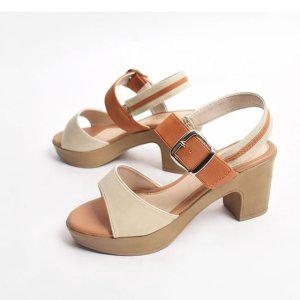 우먼 슈즈 히튼밴딩 신고 벗기 편한 여름샌들 하이힐