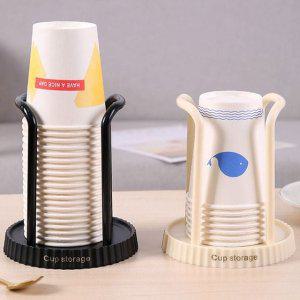 블랙 종이컵홀더 컵홀더 종이컵보관함 주방 카페 정리 생활용품 커피용품