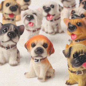 강아지피규어 도그피규어 르시엥 장식 귀여운 동물 테라리움 12P 미니어처소품