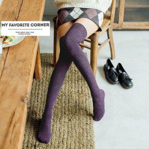 기모 삭스 니트 롱 양말 오버니삭스 골지 긴양말 겨울