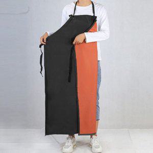 검정 주황 양면 방수 앞치마 업소용 식당 우레탄 작업용