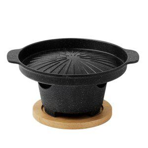 휴대용 화로 그릴 팬 캠핑 1인 미니 화로대 불판 바베큐그릴