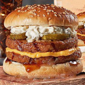 더블버거 패티 냉동햄버거 그릴 10P 야식 점심메뉴 학생간식