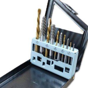 드릴비트 리무버 볼트 세트 드릴 나사 히다리탭 육각 목공 10P