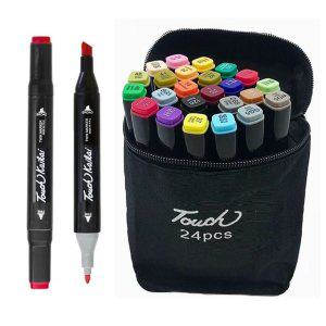24색 마카펜 유성 드로잉 마카 드로잉펜 유성매직 마커펜 사인펜