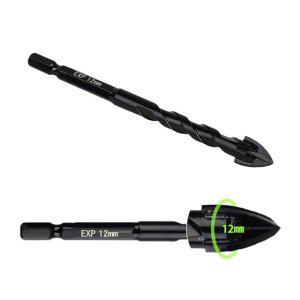 블랙 타일비트 12MM 석재 타일 철재 목재 만능드릴비트