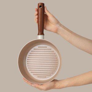 세라믹후라이팬 집들이선물 예쁜후라이팬 스테이크팬 20cm 그리들팬 생선구이 삼겹살불판