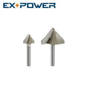 나무홈파기 비트 둥근면 트리머 드릴 목재 삼각 베어링