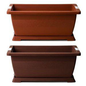 채소밭 텃밭화분 상추 대파키우기 화분세트 받침대 옥상 베란다 직사각형 2호