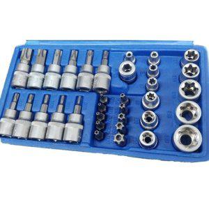 토르크스 별소켓 복스알 세트 임팩비트공구 육각샹크 34P