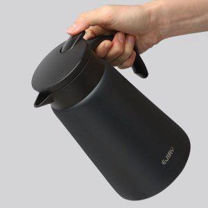 검정 스텐 테이블팟 보온병 보냉 1000ml 주전자 티포트