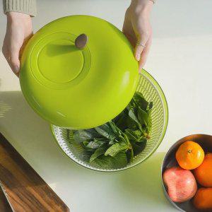 샐러드스피너 핸들 탈수기 야채탈수기 6L 물기제거 과일세척기 채소 바스켓