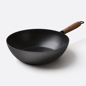 검정색 주물 코팅팬 웍 궁중팬 28cm 무쇠후라이팬 볶음팬