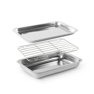 스텐 사각 바트 트레이 거름망 세트 쟁반 주방기구 업소용