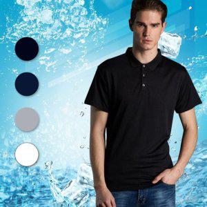 검정 반팔 카라티 쿨링티셔츠 남성 작업복 식당 유니폼 단체티