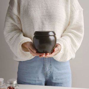 숨쉬는 전통미니장독 옹기 항아리 소금 양념통 도자기항아리