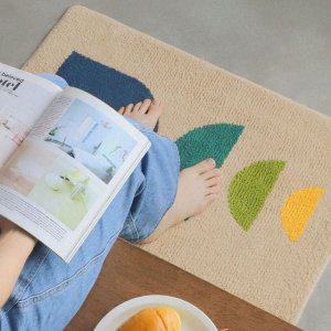 인테리어발매트 욕실발판 쿠션매트 미니카페트 논슬립 매트 워셔블 러그