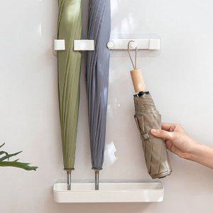 화이트 우산꽂이 걸이 정리대 물받이 보관함 신발 수납 우산걸이 보관함