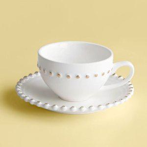 골드림 세라믹 커피잔 찻잔 세트 소서 포함 도자기 예쁜그릇 컵앤소서