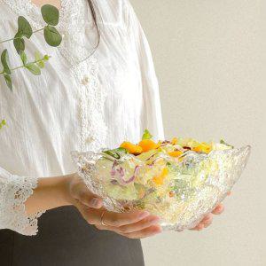 카페유리볼 화채볼 팥빙수그릇 팥빙수볼 대형샐러드볼 요거트볼 디저트 과일접시 샐러드그릇