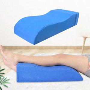 파란색 다리베개 올리고자기 발베개 허리 다리 쿠션 받침 수면