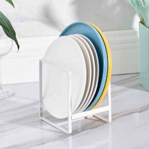 깔끔한 접시거치대 화이트 접시정리대 수납 거치 식기건조대 그릇정리대 주방수납