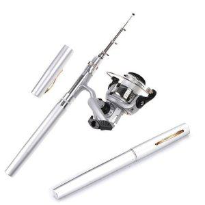 휴대용 낚싯대 세트 릴낚시대 펜 낚시대