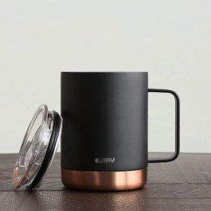 블랑머그 에지리 이중보온병 텀블러 캠핑컵 커피컵 덮개 뚜껑머그잔 감성 360ml