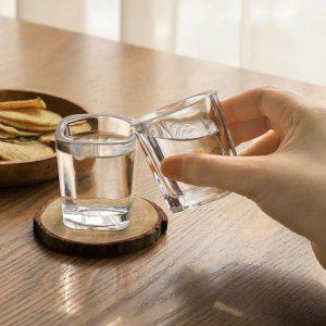 사각소주잔 65ml 유리 샷잔 리암 혼술잔 특이한 사케잔 세련된잔