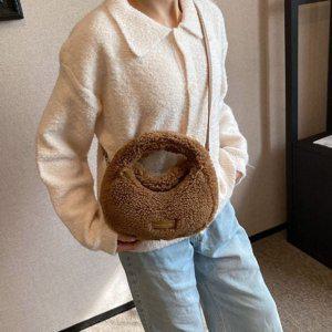 뽀글이가방 브라운 토트백 숄더백 크로스백 미니백 겨울가방 핸드백