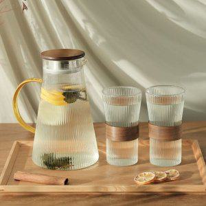 유리 주전자 티포트 저그 워터저그 물병 2p 450ml 1.8L 유리병