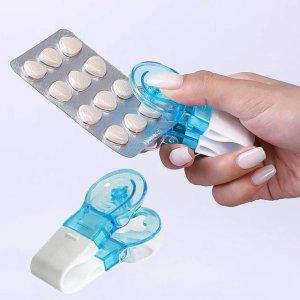 캡슐압출 알약꺼내기 약통 약통케이스 소분 보관함 펀칭기 약상자
