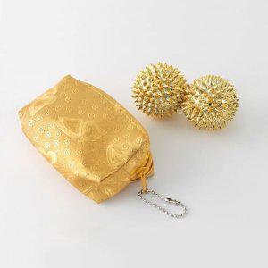 황금 수지침 손지압기 마사지볼 지압볼 손가락마사지기 휴대용