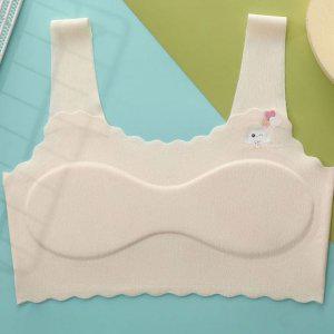 주니어 여아 브라탑 편한 브라 노와이어 심리스 속옷